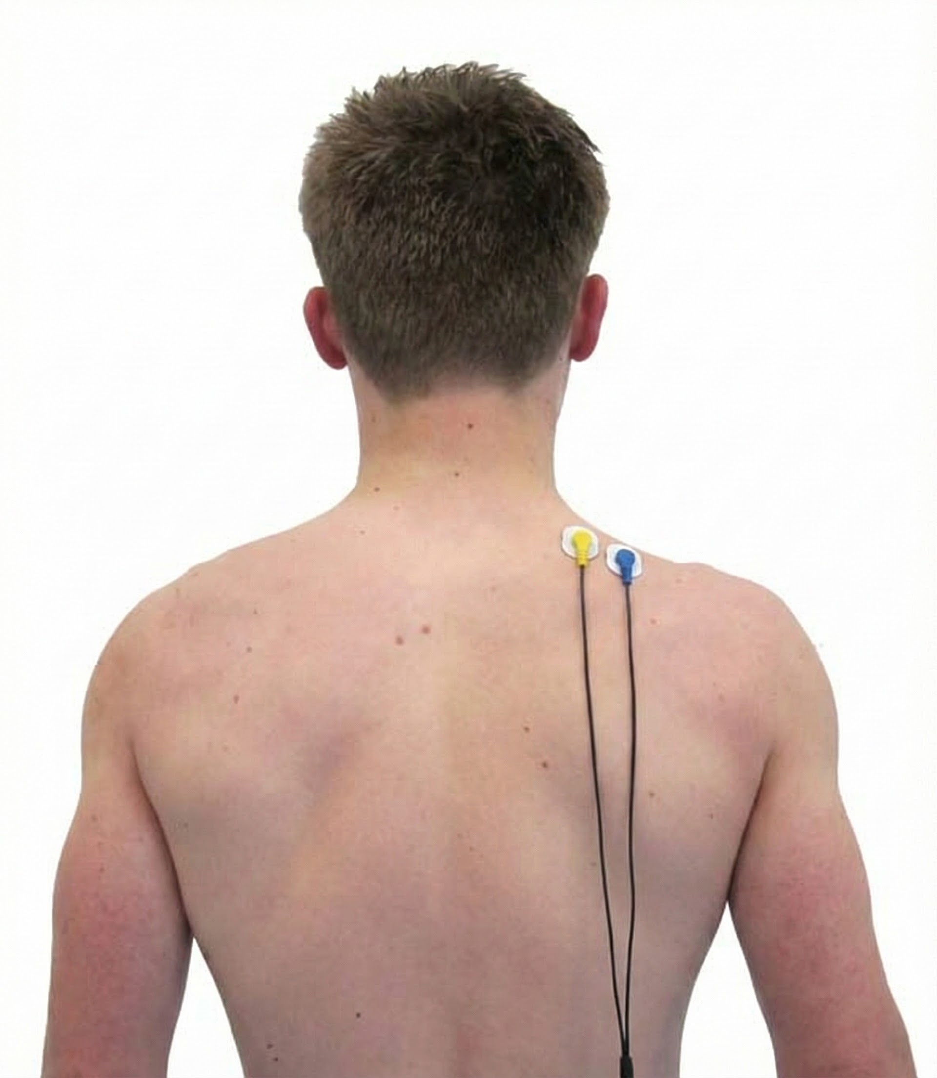 Upper trapezius sensor placement